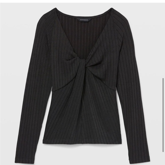 Club Monaco front twist top long sleeve - Picture 4 of 8